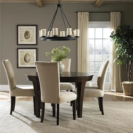 Round Leg Dining Table & Chair Set